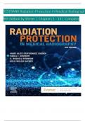 TESTBANK Radiation Protection in Medical Radiography 9th Edition by Sherer | Chapters 1 - 14 | Complete