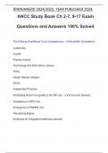 ANCC Study Book Ch 2-7, 9-17 Exam Questions and Answers 100% Solved