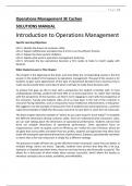 Operations Management, 3rd Edition, Cachon, Terwiesch (Solutions Manual)