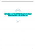 NEW 2024 NPMA CPPS PRACTICE TEST WITH ACCURATE ANSWERS