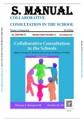 Solutions Manual For Collaborative Consultation in the Schools Effective Practices for Students with Learning and Behavior Problems 5th Edition By Thomas J. Kampwirth (All Chapters 1-10)