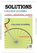 Solutions for College Algebra 6th edition by Mark Dugopolski, All Chapters 1-8