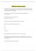 QMB 3302 Complete Answers