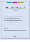 DST Exam Practice Questions and Answers