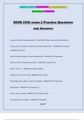 EEOB 2520 exam 2 Practice Questions and Answers