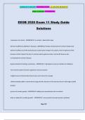 EEOB 2520 Exam 11 Study Guide Solutions