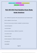 Poli 105 VCU Final Saladino Exam Study Guide Solutions