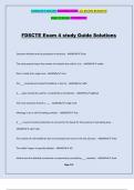 FDSCTE Exam 4 study Guide Solutions