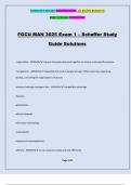 FGCU MAN 3025 Exam 1 – Schaffer Study Guide Solutions