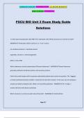 FGCU BIO Unit 2 Exam Study Guide Solutions