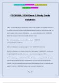 FGCU BUL 3130 Exam 2 Study Guide Solutions