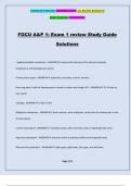 FGCU A&P 1: Exam 1 review Study Guide Solutions