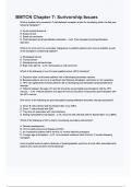 BMTCN Chapter 7- Surivorship Issues questions and answers graded A+