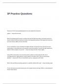 3P Practice Questions and Answers