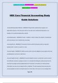 HBX Core Financial Accounting Study Guide Solutions