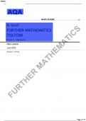 AQA-7367-3M-FURTHER MATHEMATICS FINAL MARK SCHEME PAPER 3M:Mechanics-A LEVEL-Jun24-v1.0