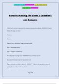 hondros Nursing 185 exam 2 Questions and Answers