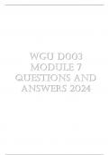 Exam (elaborations) WGU D003 Module 7