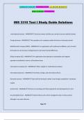 IMS 3310 Test I Study Guide Solutions