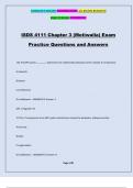 ISDS 4111 Chapter 3 (Motiwalla) Exam Practice Questions and Answers