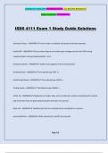 ISDS 4111 Exam 1 Study Guide Solutions