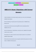 ISDS 4111 Exam 2 Questions with Correct Answers