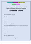 ITSS 3300 UTD Final Exam Review Questions and Answers