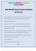 JMU COB 204 Exam 2 Practice Questions and Answers