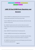 LAIS 10 Final UCSB Exam Questions and Answers