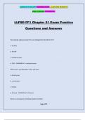 LLPSD FF1 Chapter 21 Exam Practice Questions and Answers