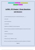 LLPSD - FFI Chapter 1 Exam Questions and Answers