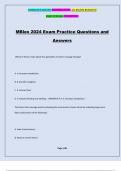 MBlex 2024 Exam Practice Questions and Answers