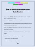 MCB 2610 Exam 1 Microscopy Study Guide Solutions