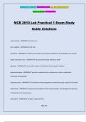 MCB 2610 Lab Practical 1 Exam Study Guide Solutions