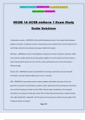 MCDB 1A UCSB midterm 1 Exam Study Guide Solutions