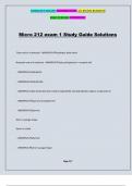 Micro 212 exam 1 Study Guide Solutions