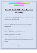 Mort 202 Grande MOD 1 Exam Questions and Answers