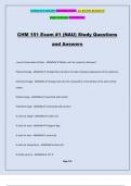 CHM 151 Exam #1 (NAU) Study Questions and Answers