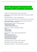 SCSC 444 Exam 2 Questions and Answers 2024 Complete Solutions 