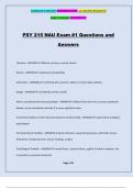 PSY 215 NAU Exam #1 Questions and Answers