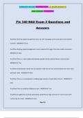 Fin 340 NAU Exam 2 Questions and Answers