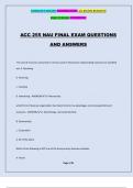 ACC 255 NAU FINAL EXAM QUESTIONS AND ANSWERS