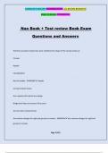 Nao Book + Test review Book Exam Questions and Answers