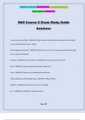 NAO Course II Exam Study Guide Solutions