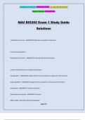 NAU BIO202 Exam 1 Study Guide Solutions