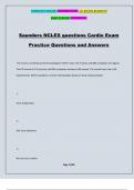 Saunders NCLEX questions Cardio Exam Practice Questions and Answers