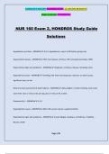 NUR 160 Exam 2, HONDROS Study Guide Solutions