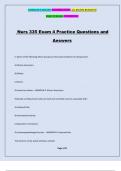 Nurs 335 Exam 4 Practice Questions and Answers