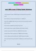 nurs 405a exam 2 Study Guide Solutions