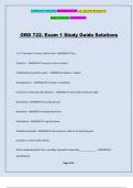 ORD 722- Exam 1 Study Guide Solutions